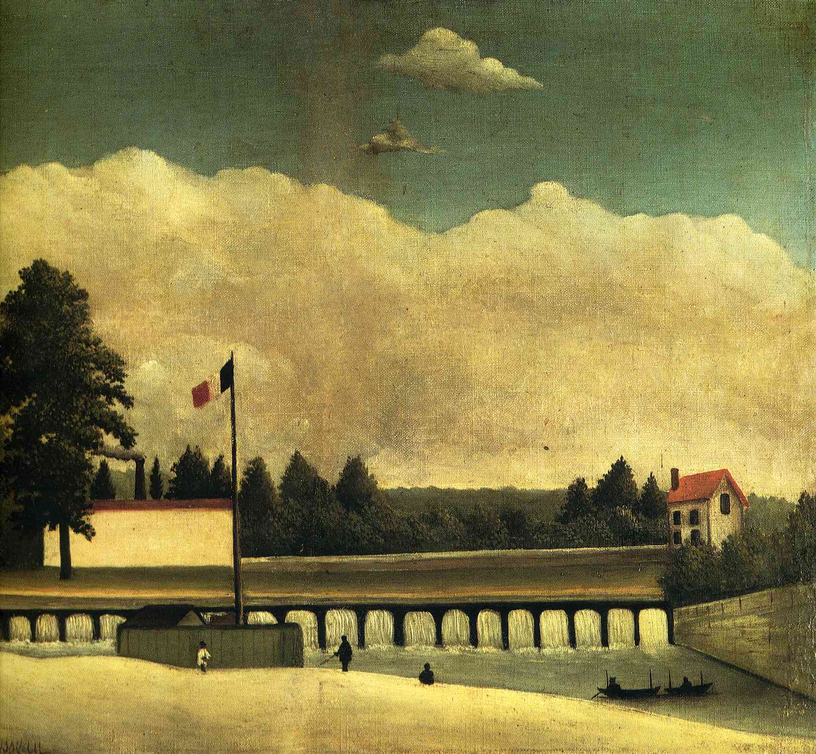 Henri Rousseau The Dam 1891-1893 Fine Art Print