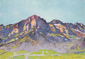 Ferdinand Hodler The Dents Blanches in Champéry at the morning sun 1916 Fine Art Print