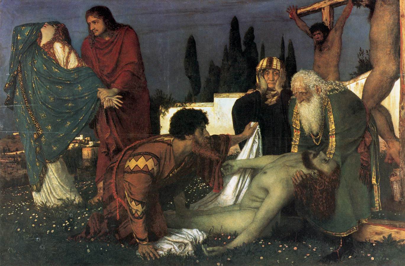 Arnold Böcklin The Deposition 1874 Fine Art Print