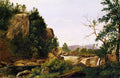 David Johnson The Distant Waterfall 1871 Fine Art Print