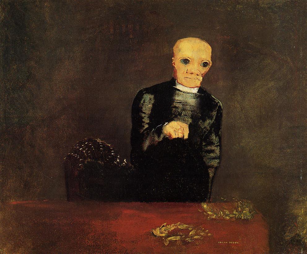 Odilon Redon The Distributer of Crowns 1882 Fine Art Print
