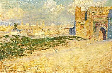 Theo van Rysselberghe The Door of Monsour Hay in Meknes, Morocco 1887 Fine Art Print