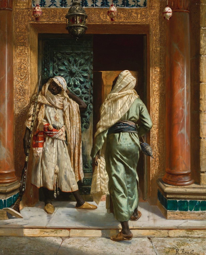 Rudolf Ernst The Dozing Guard 1880 Fine Art Print