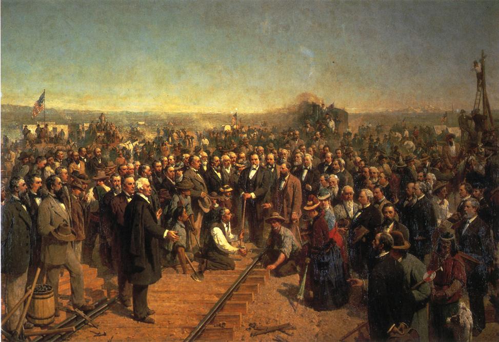 Thomas Hill The Driving of the Last Spike 1881 Fine Art Print