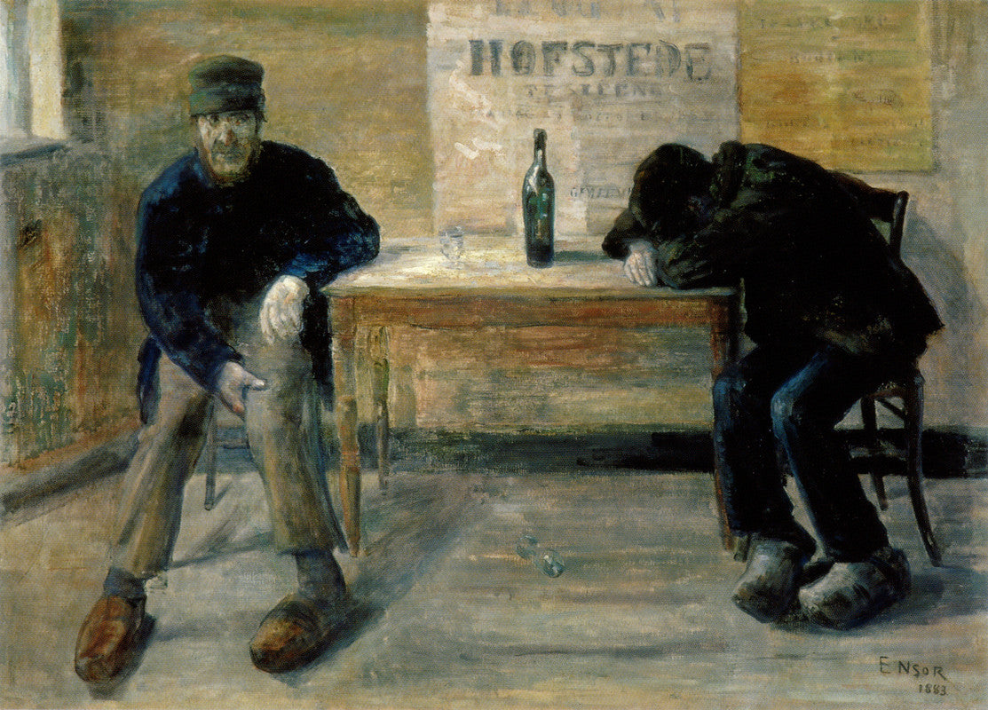 James Ensor The Drunkards 1883 Fine Art Print