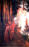 Henri Martin The Emergence of Clemence Isaure with Troubadours 1895 Fine Art Print