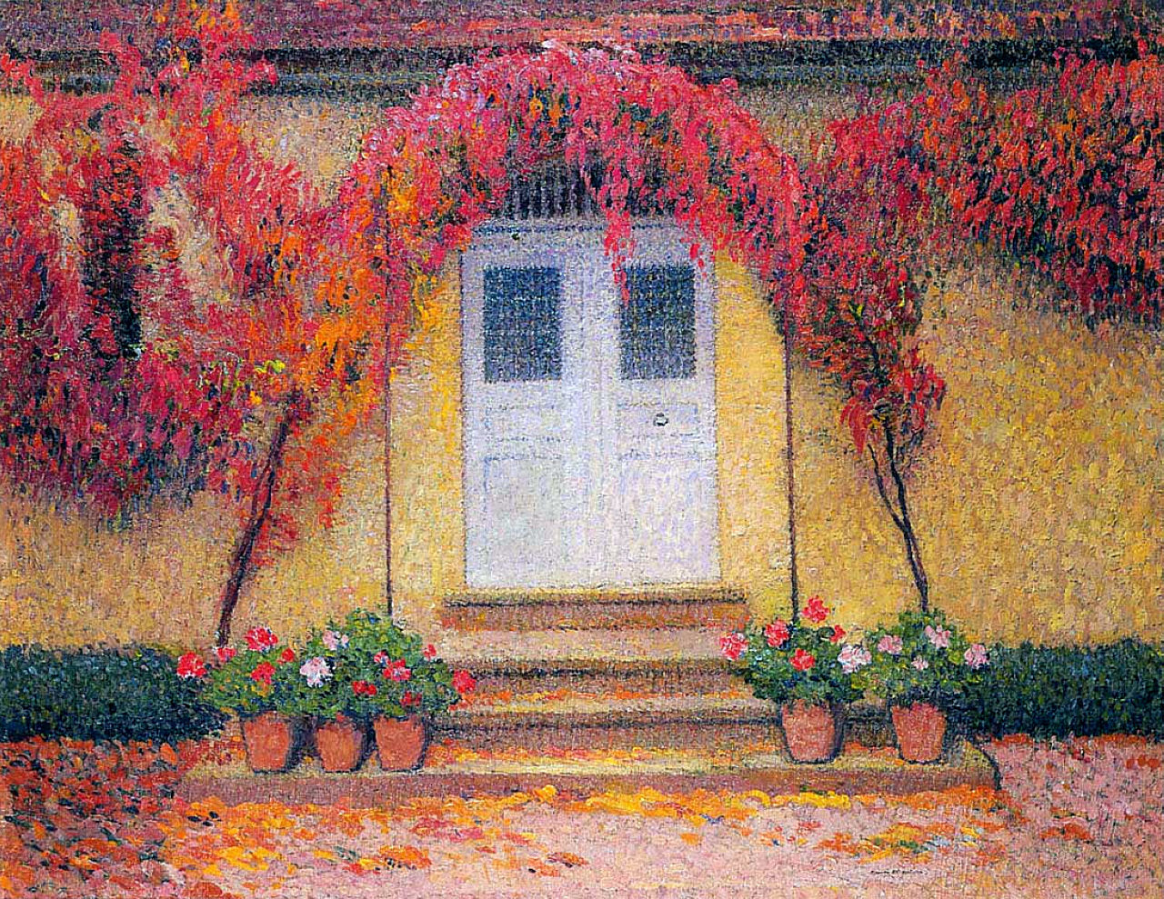 Henri Martin The Entrance of the Gate in Marquayrol 1924 Fine Art Print