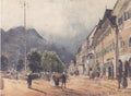 Rudolf von Alt The Esplanade in Ischl 1840 Fine Art Print