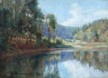 Pyotr Konchalovsky The Evening. Landscape with a Lake. 1939 Fine Art Print