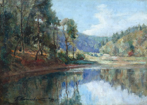 Pyotr Konchalovsky The Evening. Landscape with a Lake. 1939 Fine Art Print