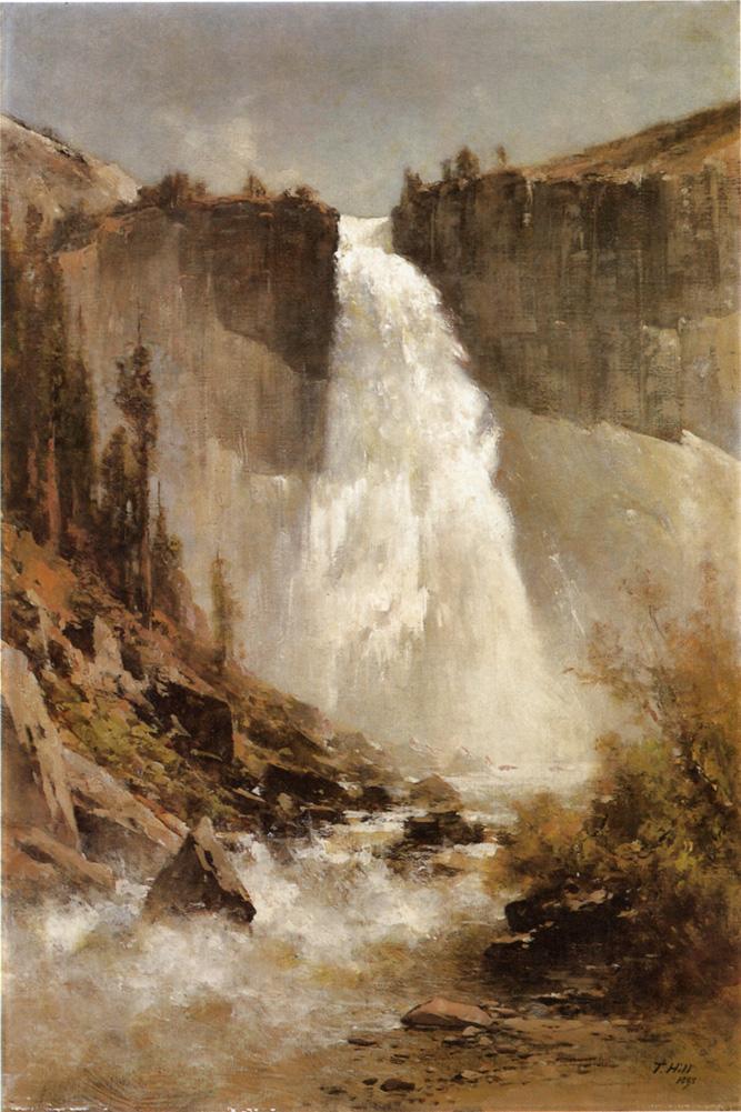 Thomas Hill The Falls of Yosemite 1893 Fine Art Print