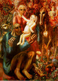 Pavel Filonov A Peasant Family (The Holy Family) 1914 Fine Art Print