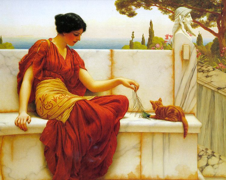 John William Godward The Favourite 1901 Fine Art Print