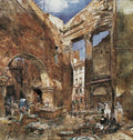 Rudolf von Alt The fish market in Rome 1865 Fine Art Print