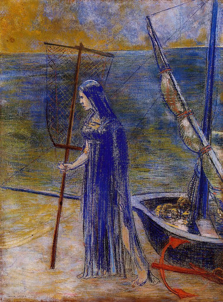 Odilon Redon The Fisherwoman 1900 Fine Art Print