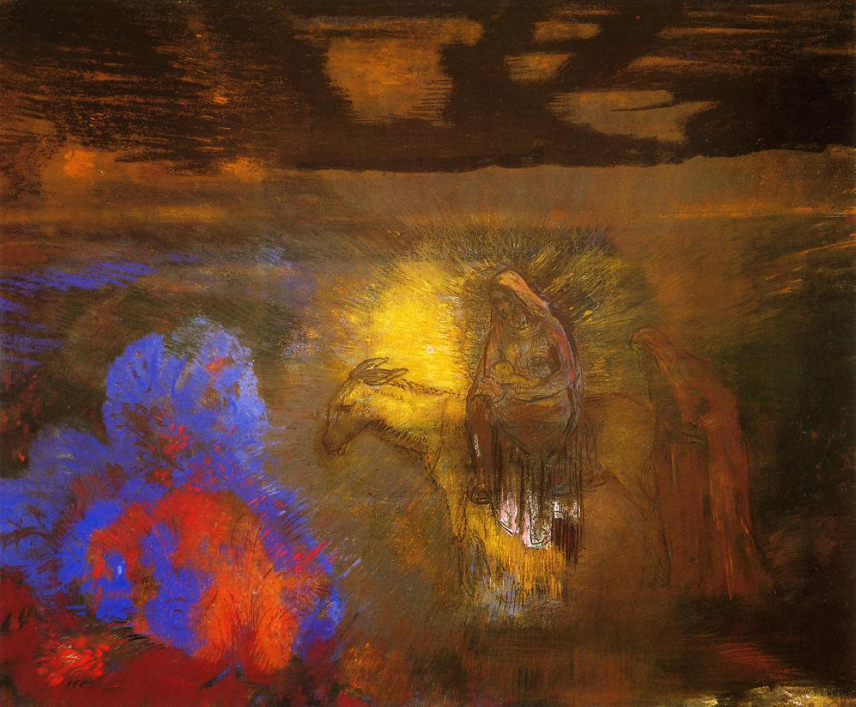 Odilon Redon The Flight into Egypt 1910 Fine Art Print