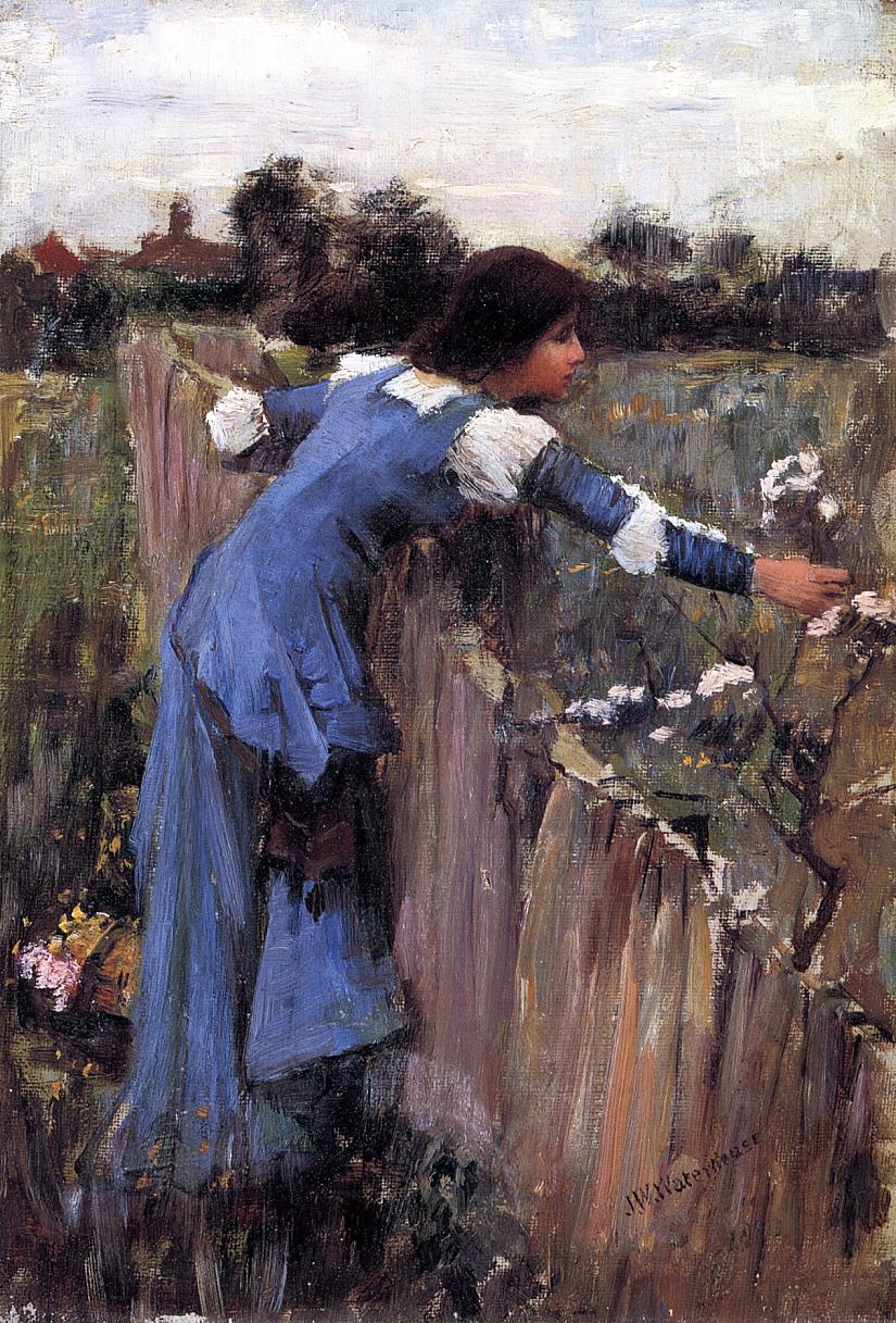 John William Waterhouse The Flower Picker 1895 Fine Art Print