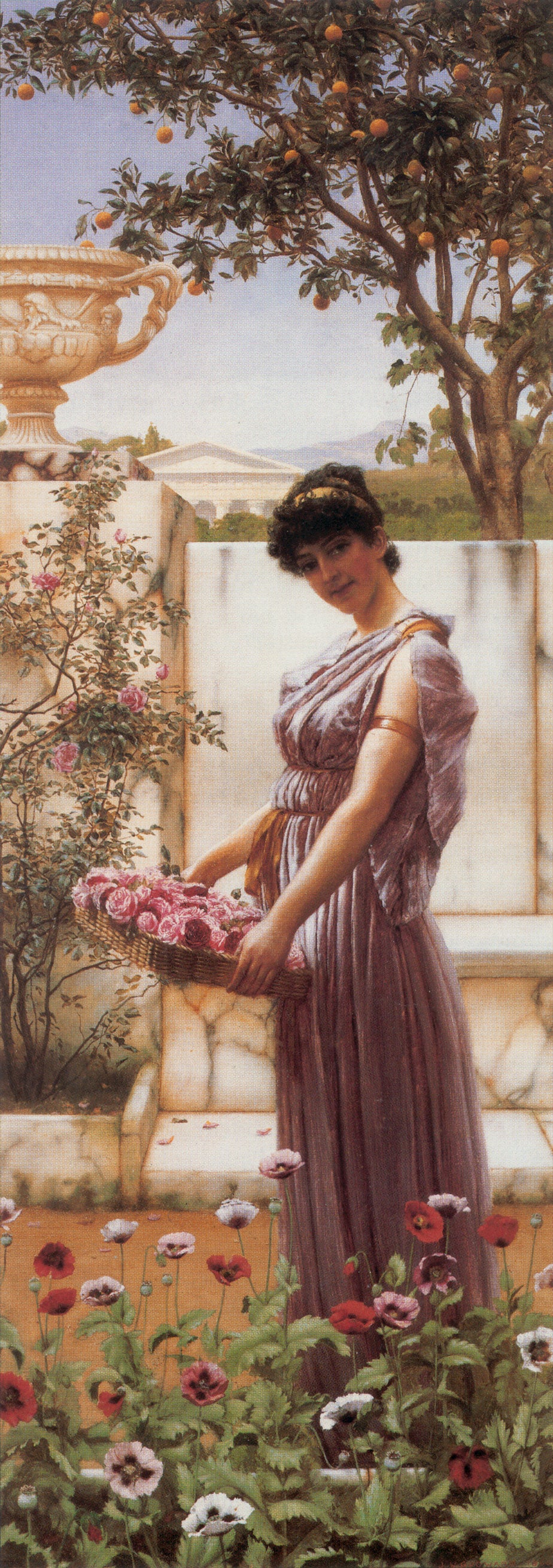 John William Godward The Flowers of Venus 1890 Fine Art Print