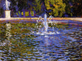 Theo van Rysselberghe The Fountain - Parc Sans Souci at Potsdam 1902 Fine Art Print