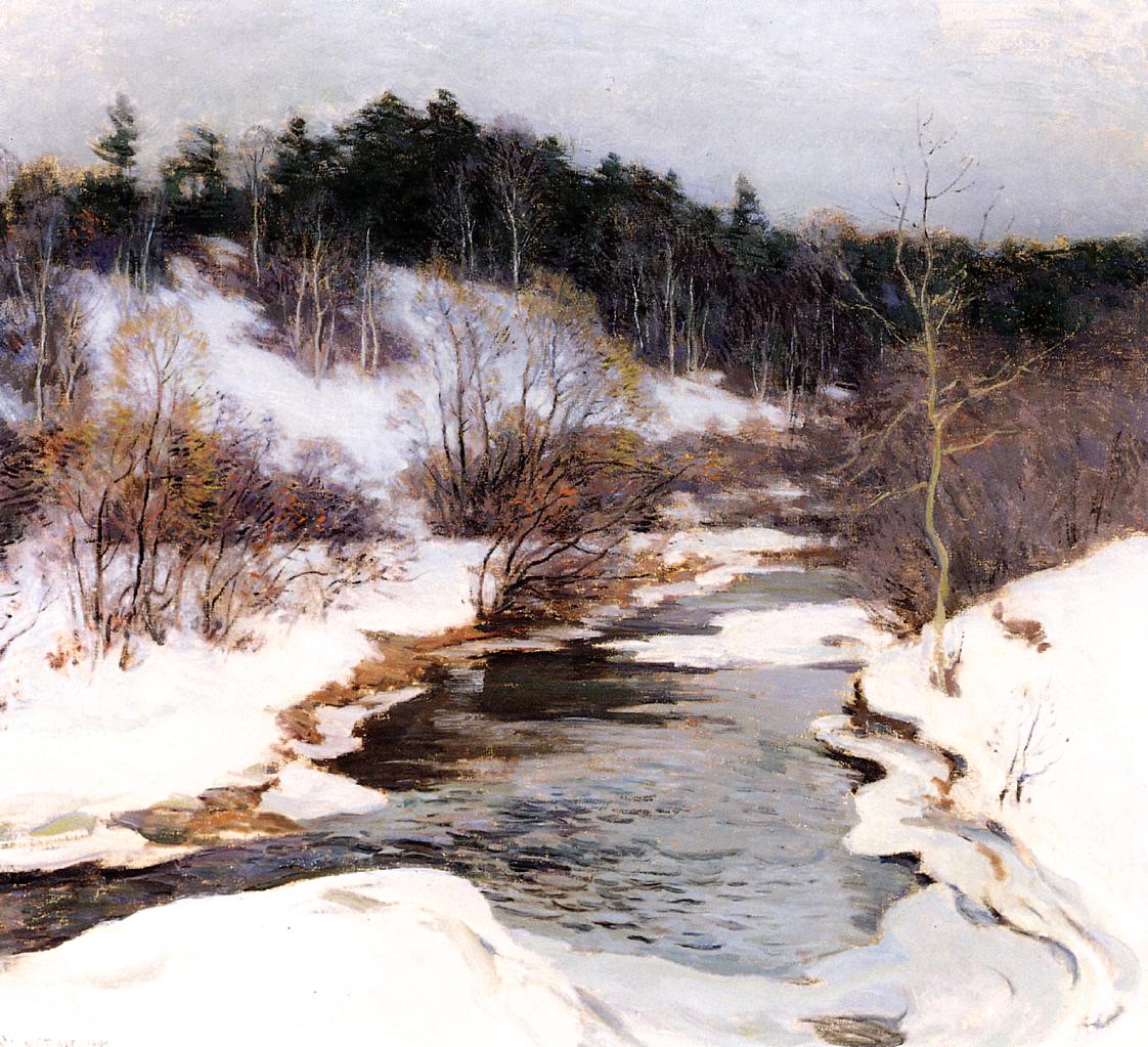 Willard Metcalf The Frozen Pool, March 1909 Fine Art Print