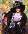 Robert Lewis Reid The Furs 1911 Fine Art Print