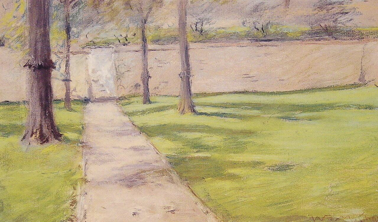 William Merritt Chase The Garden Wall 1888 Fine Art Print