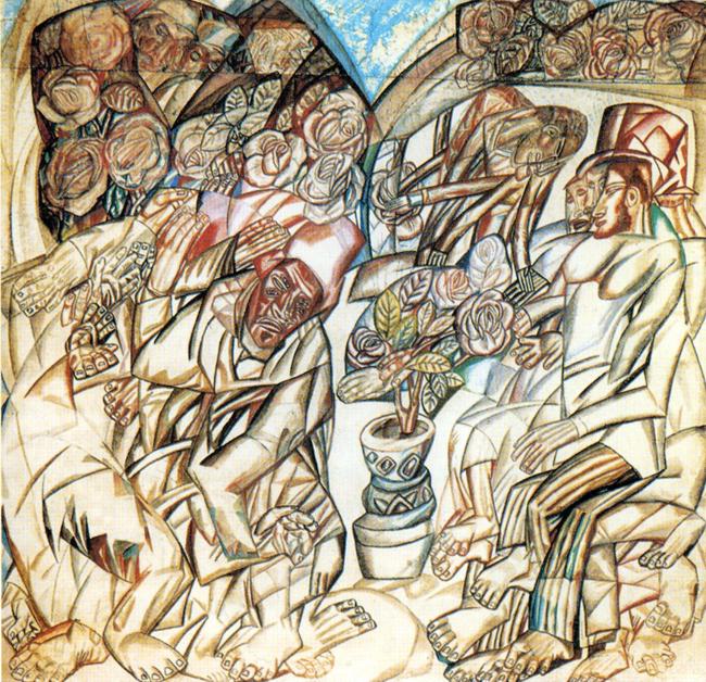 Pavel Filonov The Gardener 1913 Fine Art Print