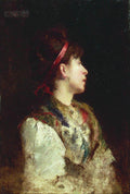 Konstantin Makovsky The Girl with the Red Ribbon 1900 Fine Art Print