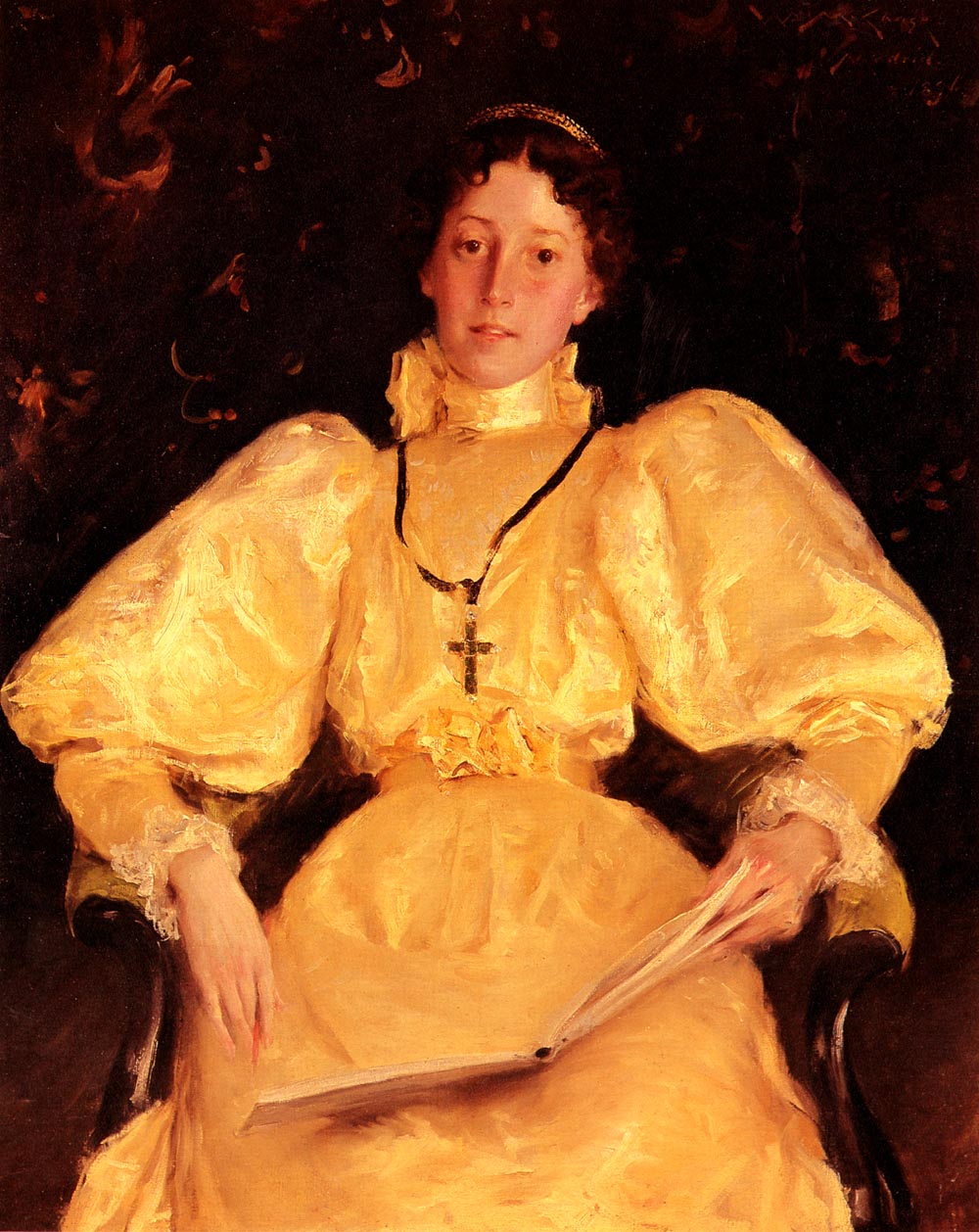 William Merritt Chase The Golden Lady 1896 Fine Art Print
