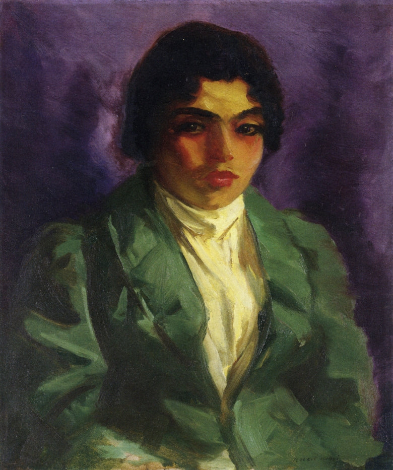 Robert Henri The Green Coat 1919 Fine Art Print