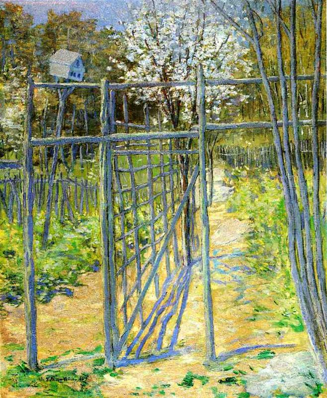 Julian Alden Weir The Grey Trellis 1891 Fine Art Print