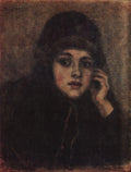 Vasily Surikov The Head of Nun 1884 Fine Art Print