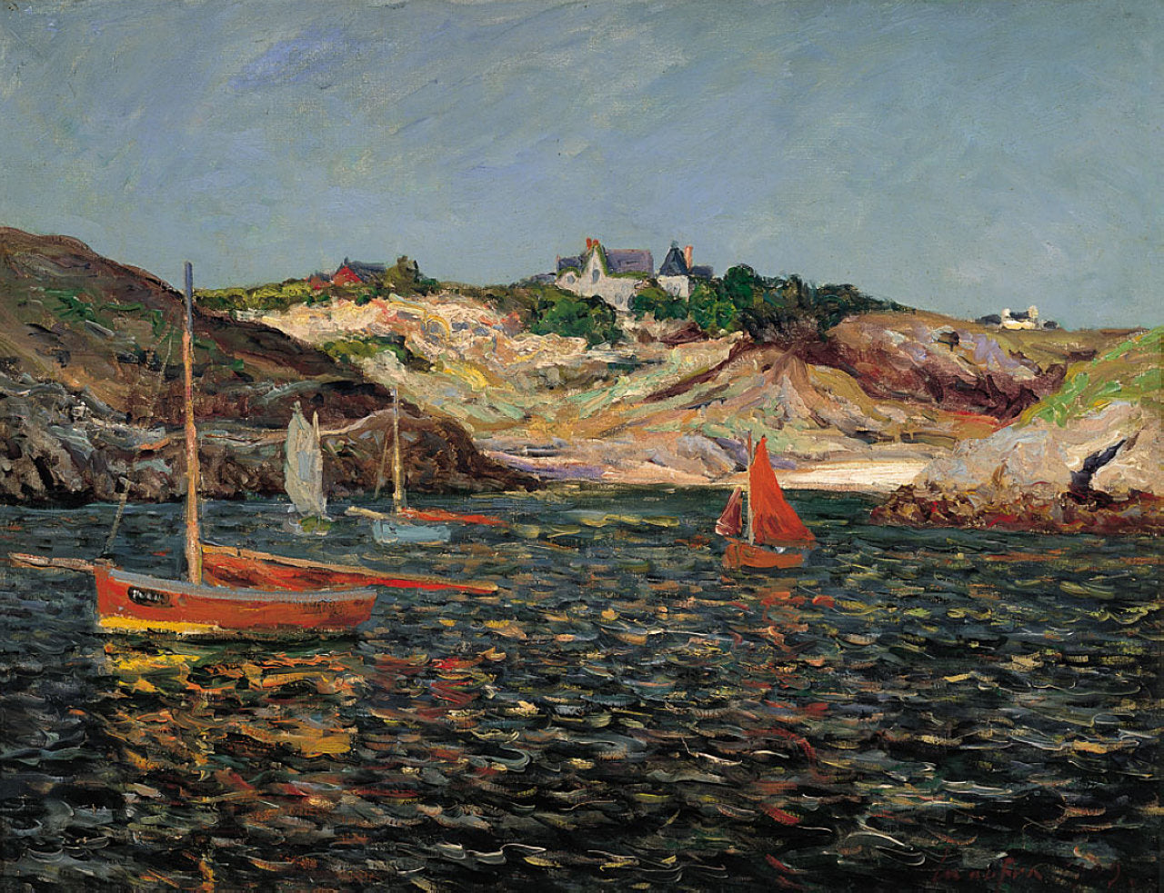 Maxime Maufra The Heart of the Port of Goulphar, Belle-Ile en Mer 1909 Fine Art Print