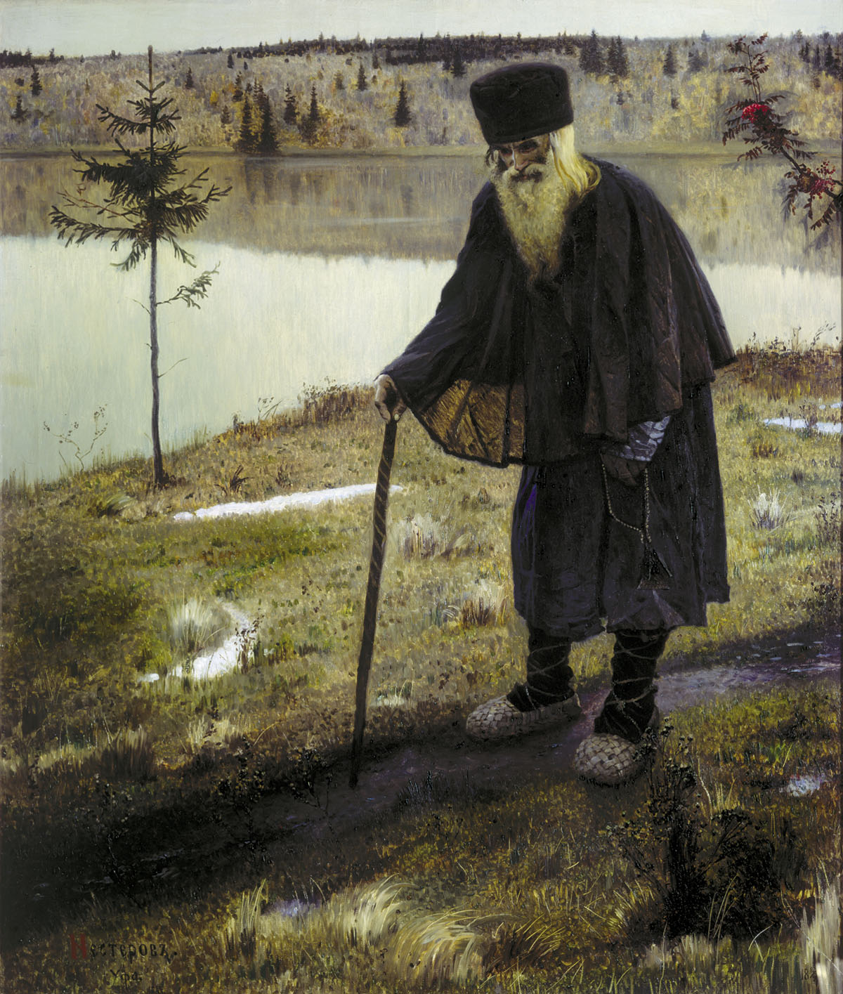 Mikhail Nesterov The Hermit 1889 Fine Art Print
