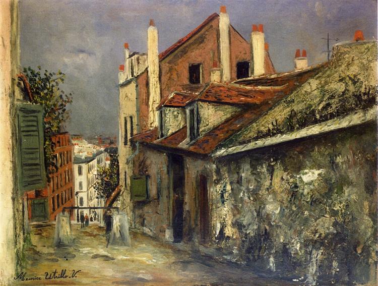 Maurice Utrillo The House of Mimi Pinson in Montmartre 1914 Fine Art Print