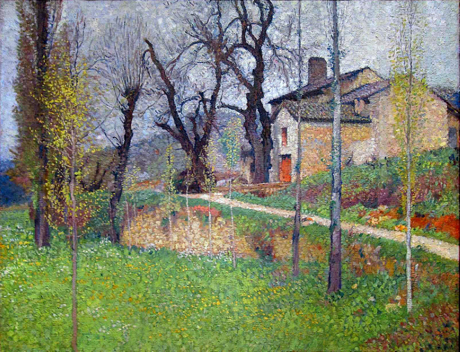 Henri Martin The House of Sabotier 1921 Fine Art Print