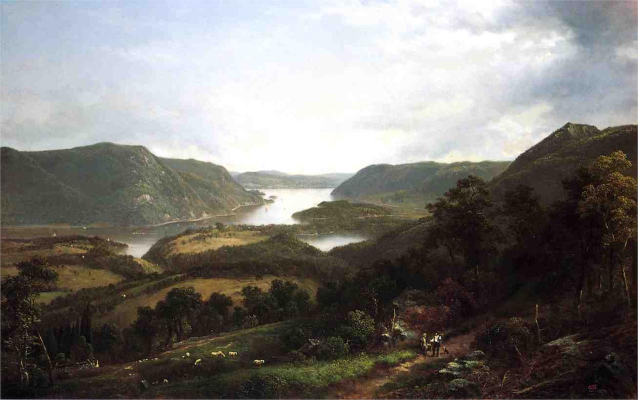David Johnson The Hudson River from Fort Montgomery 1870 Fine Art Print