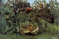 Henri Rousseau The Hungry Lion Throws Itself on the Antelope 1905 Fine Art Print