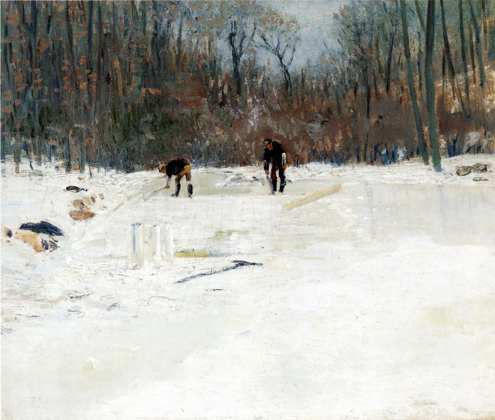 Julian Alden Weir The Ice Cutters 1895 Fine Art Print