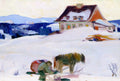 Clarence Gagnon The Ice Harvest 1923 Fine Art Print