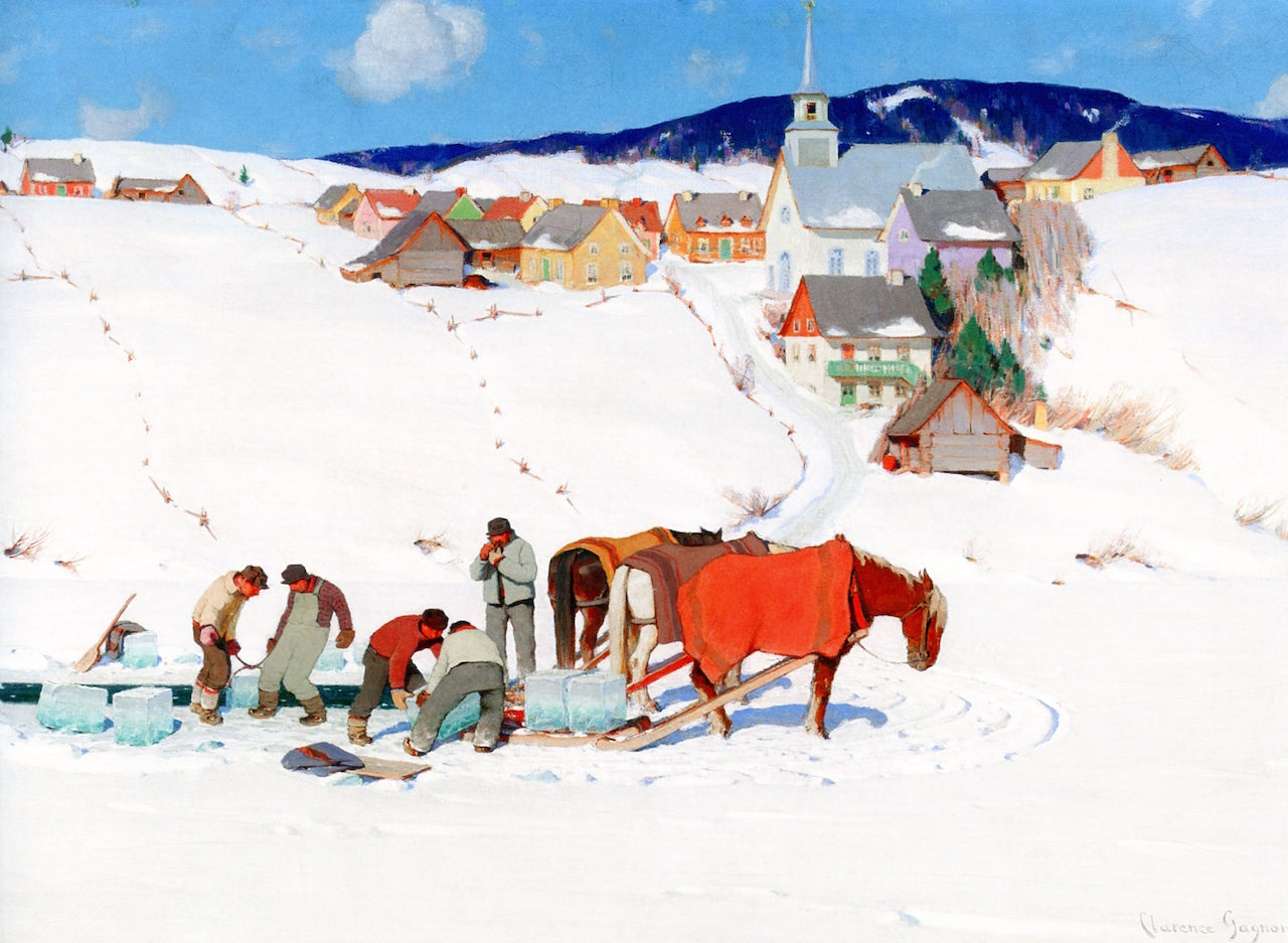 Clarence Gagnon The Ice Harvest 1935 Fine Art Print