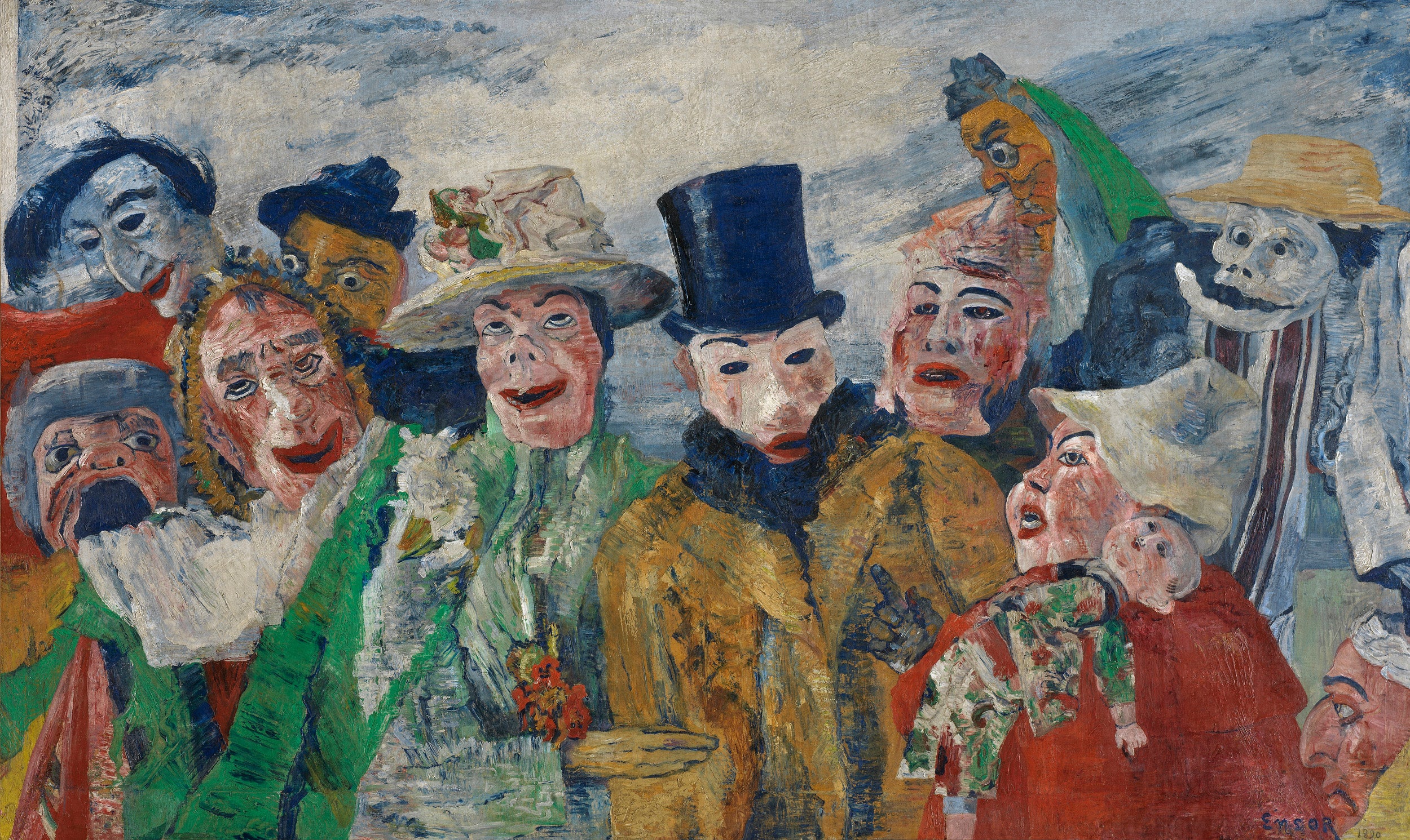 James Ensor The Intrigue 1890 Fine Art Print