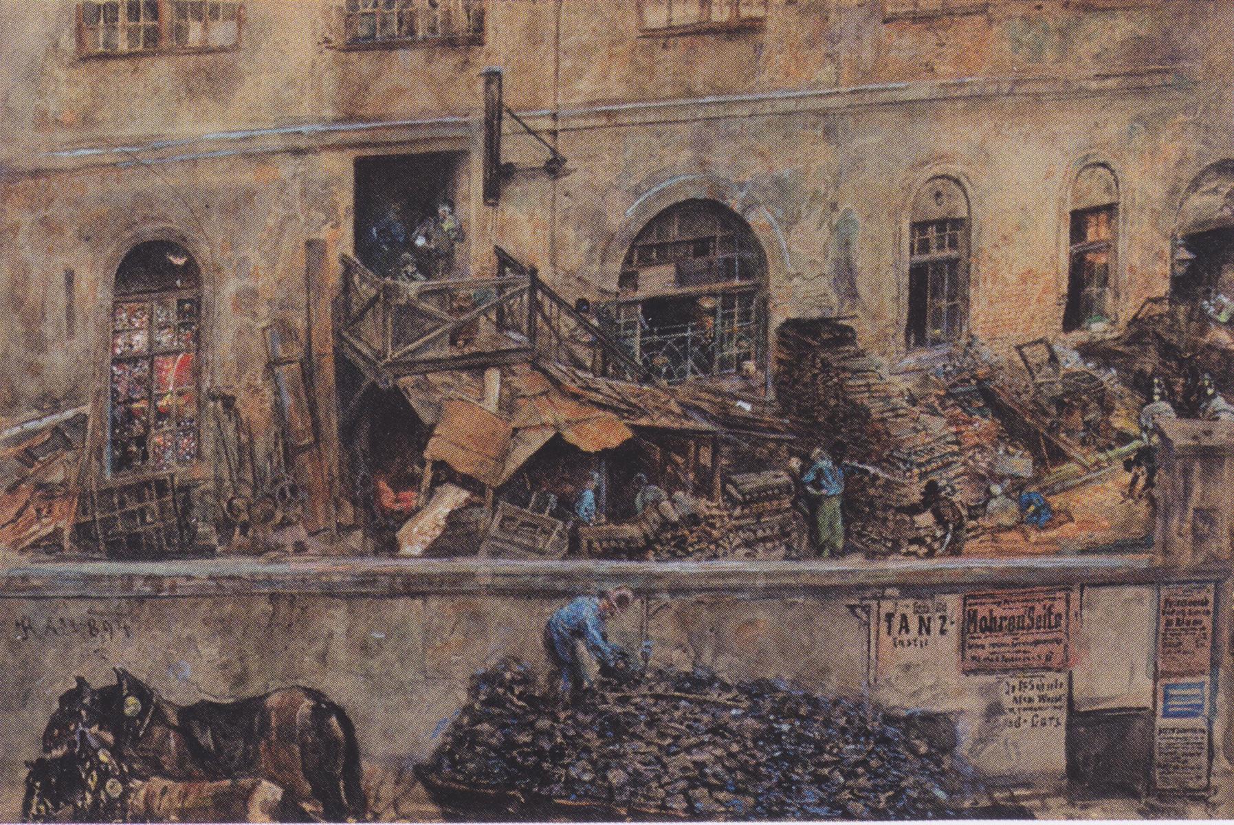 Rudolf von Alt The iron foundry in Kitschelt Skodagasse in Vienna 1894 Fine Art Print