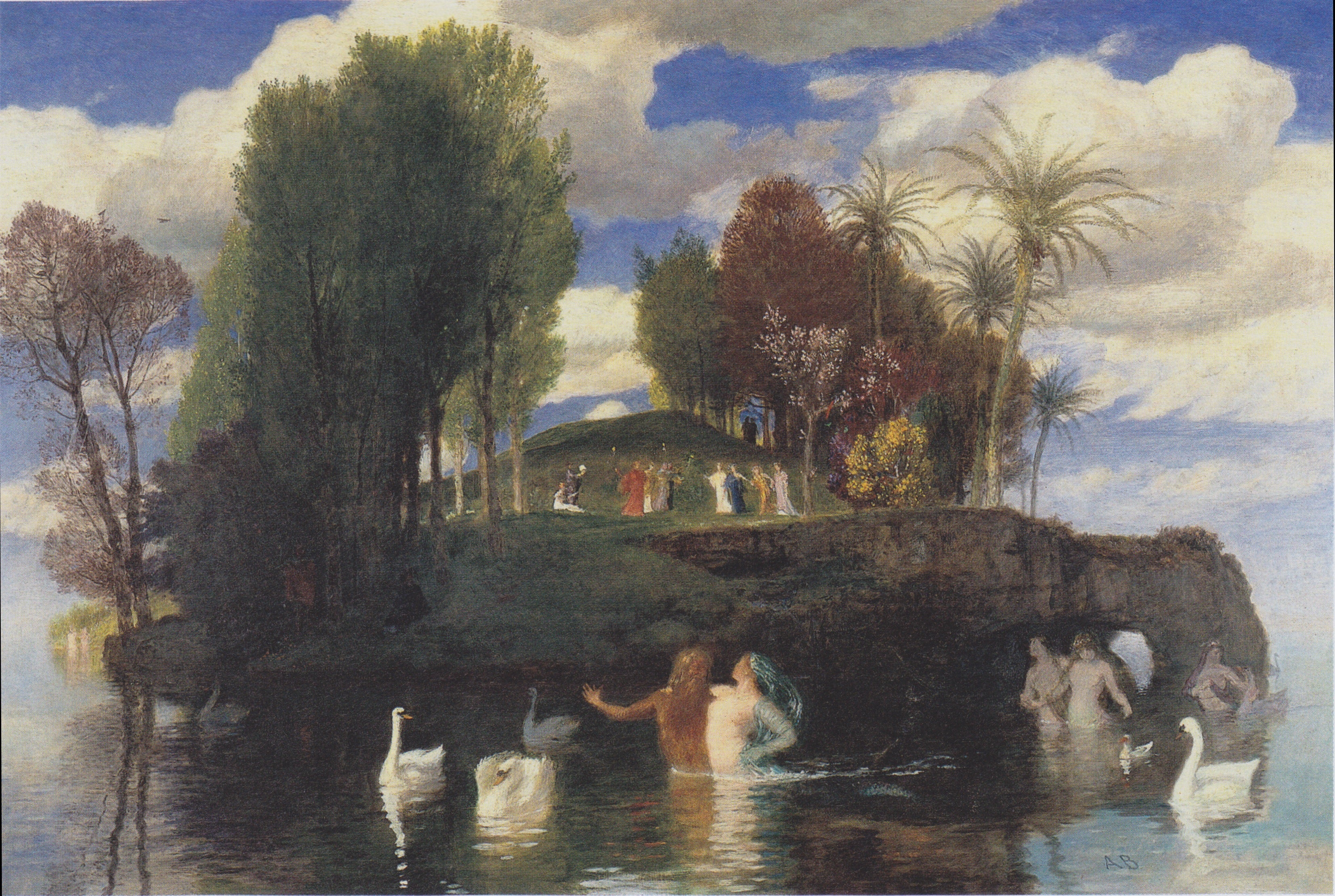 Arnold Böcklin The Island of Life 1888 Fine Art Print