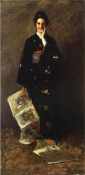 William Merritt Chase The Japanese Book 1900 Fine Art Print
