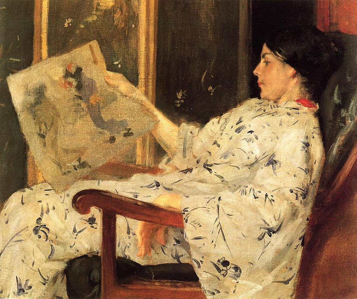 William Merritt Chase The Japanese Print 1888 Fine Art Print