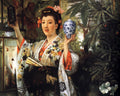 James Tissot The Japanese Vase 1870 Fine Art Print