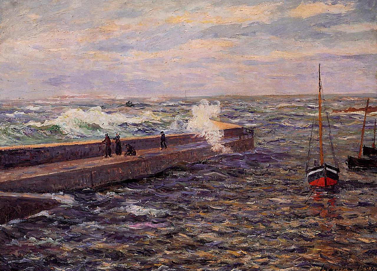 Maxime Maufra The Jetty at Pontivy 1909 Fine Art Print