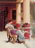 John William Godward The Jewel Casket 1900 Fine Art Print