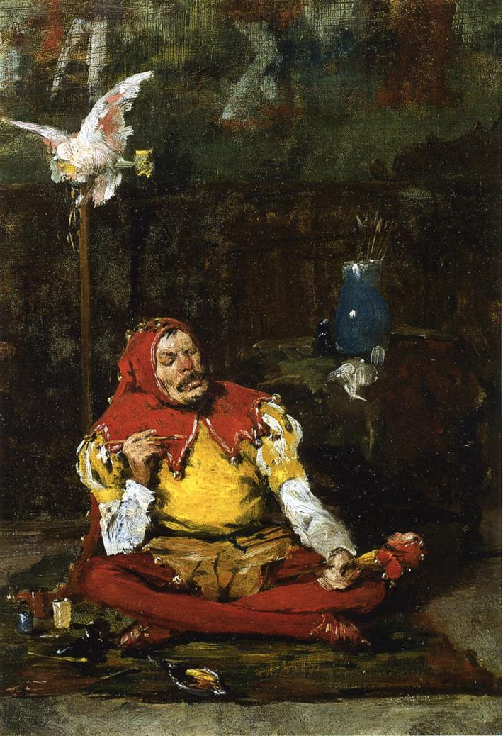 William Merritt Chase The King's Jester 1875 Fine Art Print